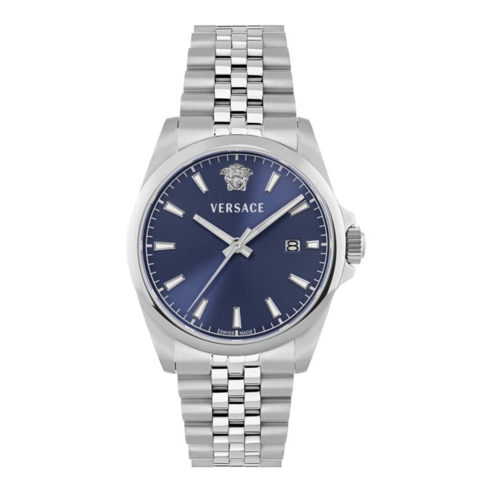 Versace Anteo Bracelet Watch Silver Mens